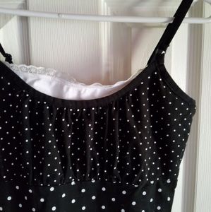 Black and white tank